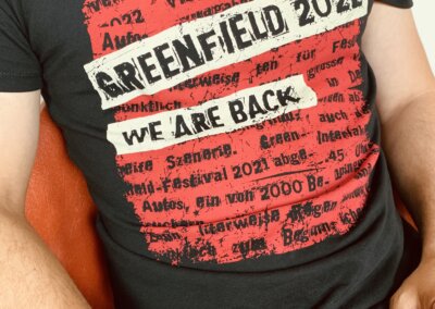 T-Shirt Siebdruck Greenfield 2022 Bern